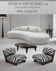 Design Sofapakke 04 – Komplet stueløsning med eksklusiv Zebra Collection