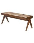 Baenk_i_Rattan_Brun_L115_cm_Chandigarh