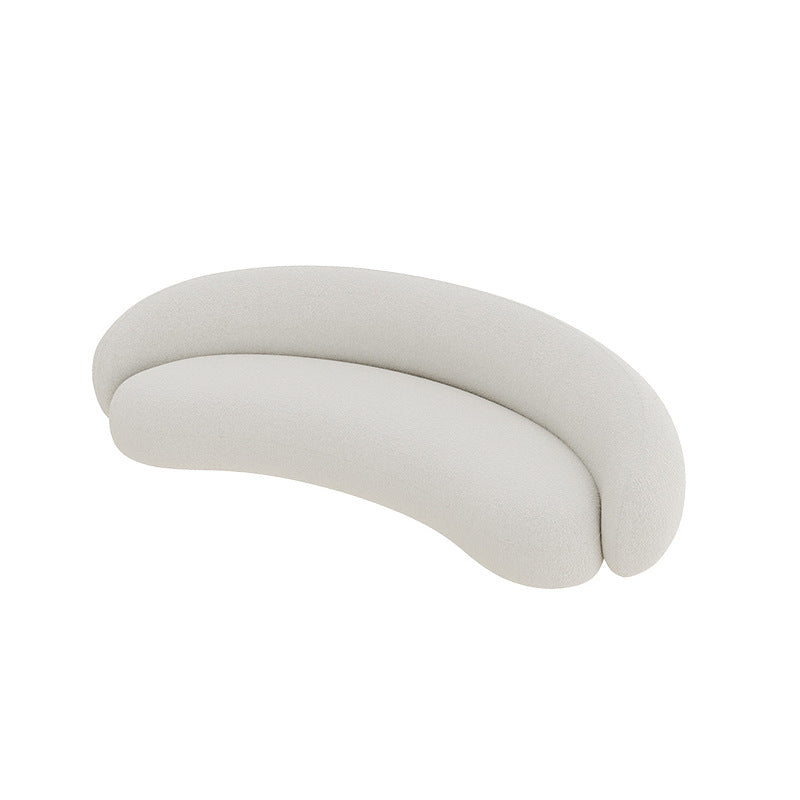 Bananformet sofa i moderne hvid