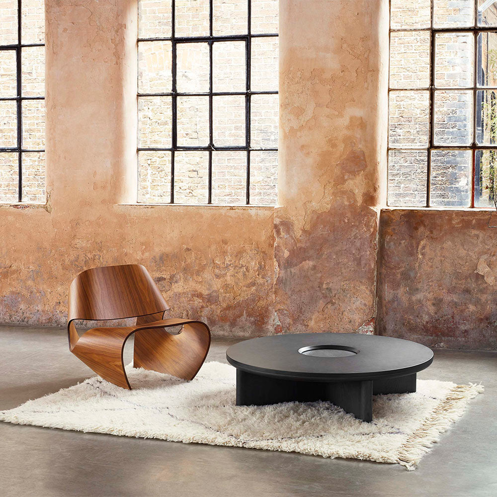 Bøjet_loungestol_brun_valnød_træ