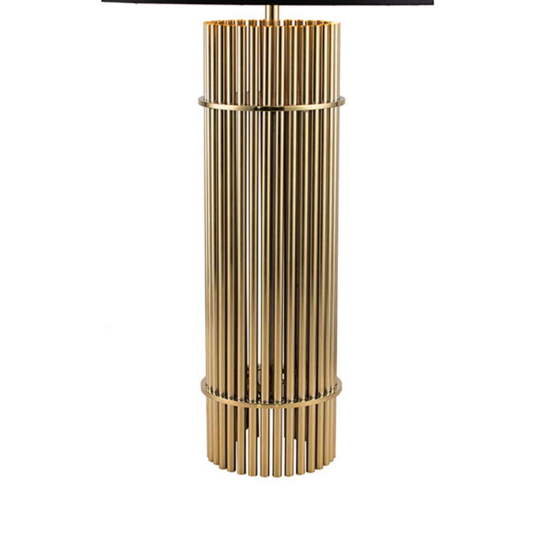 Bordlampe_Messing_Sort_Lampeskaerm