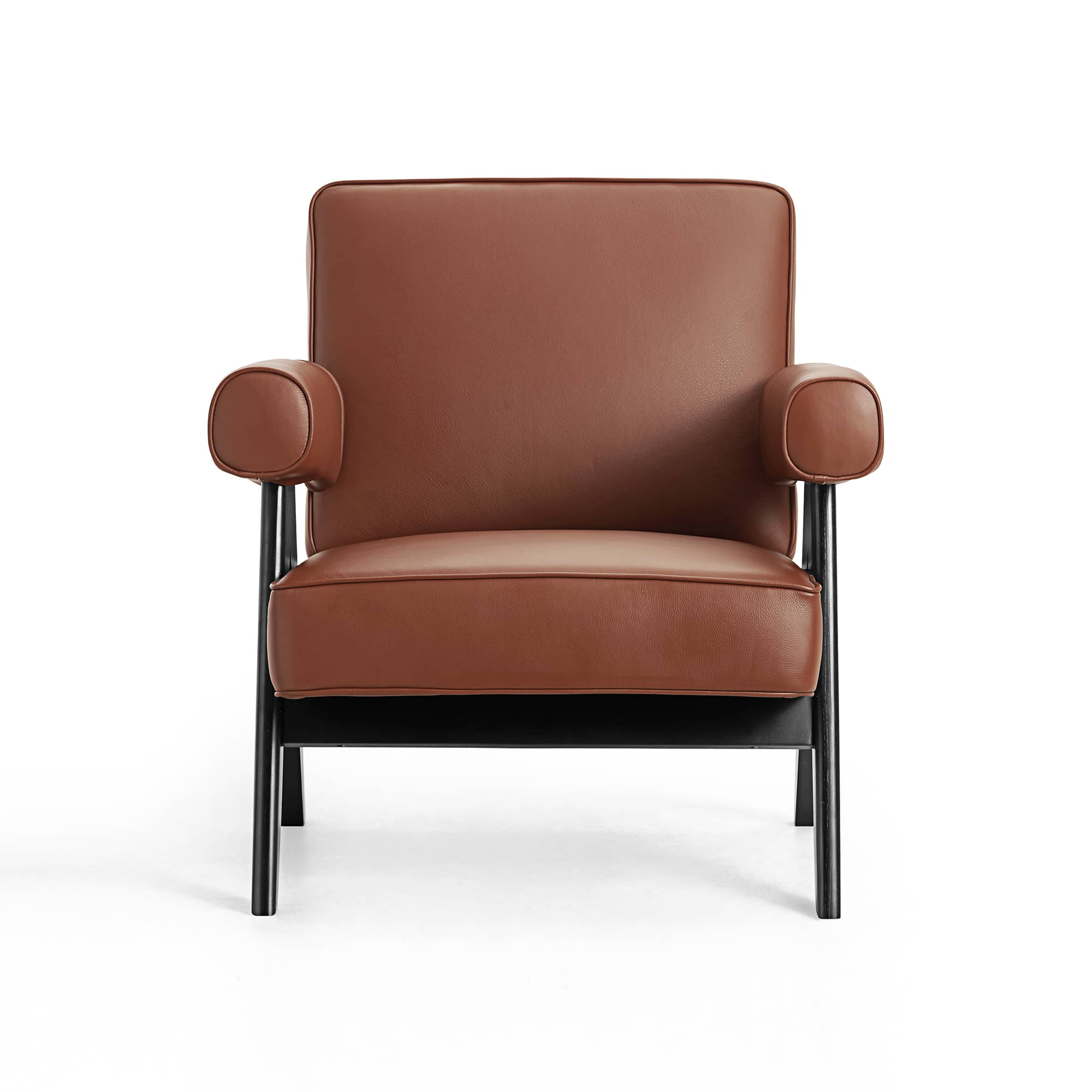 Chandigarh_Armchair_in_Brown_Leather