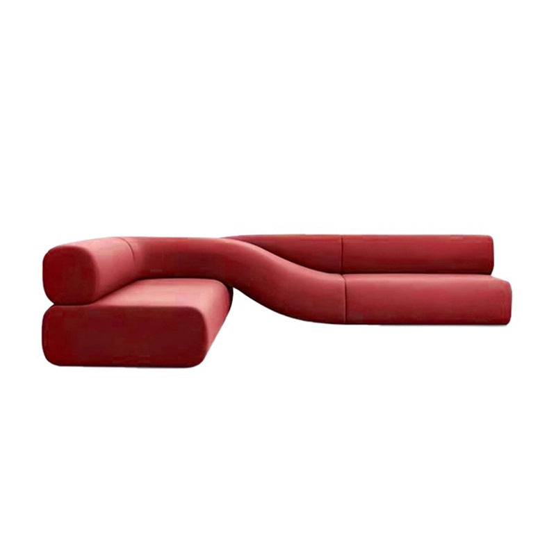 Rød statement sofa til hjemmet