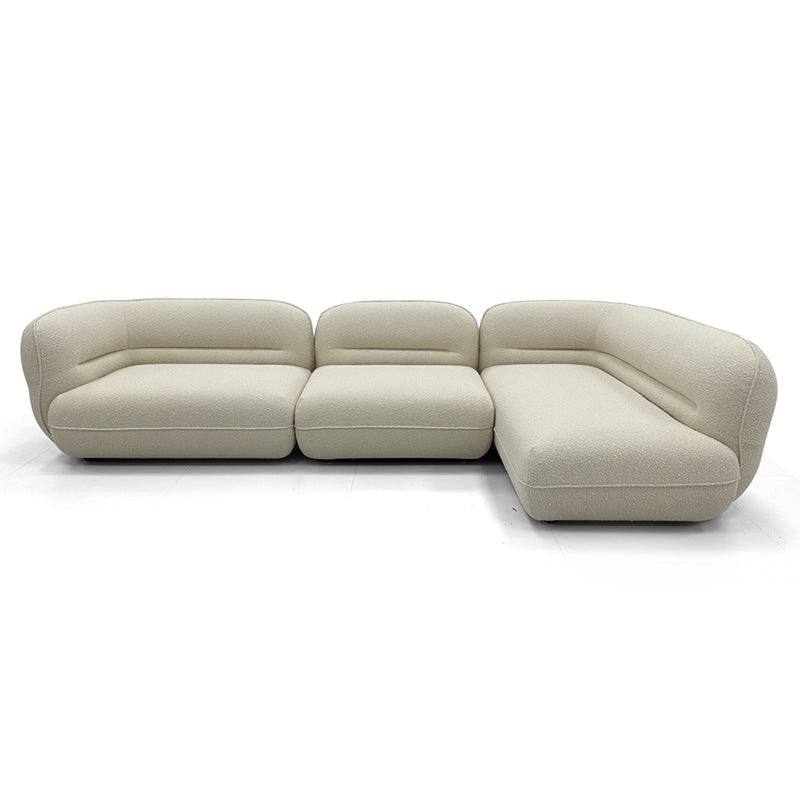 Simpel hjørnesofa i flot materiale