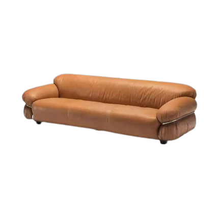 Sofa-i-cognac-læder