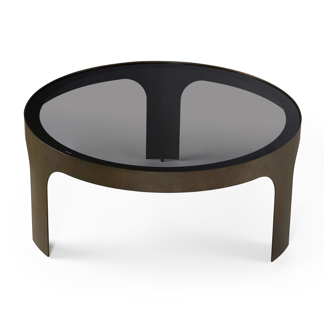 Sofabord_Victor_Rund_Glas_Bronze