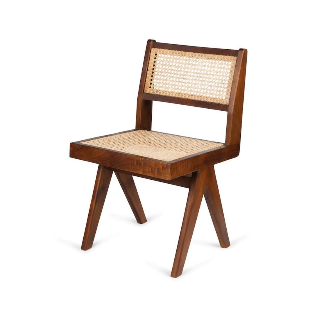 Stol_Rattan_Brun