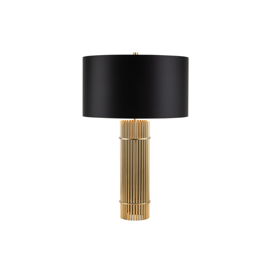 Tablelamp_Messing_Black_Lampshade