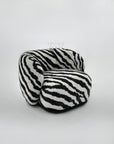 Design loungestol Sandro i zebra-polstring