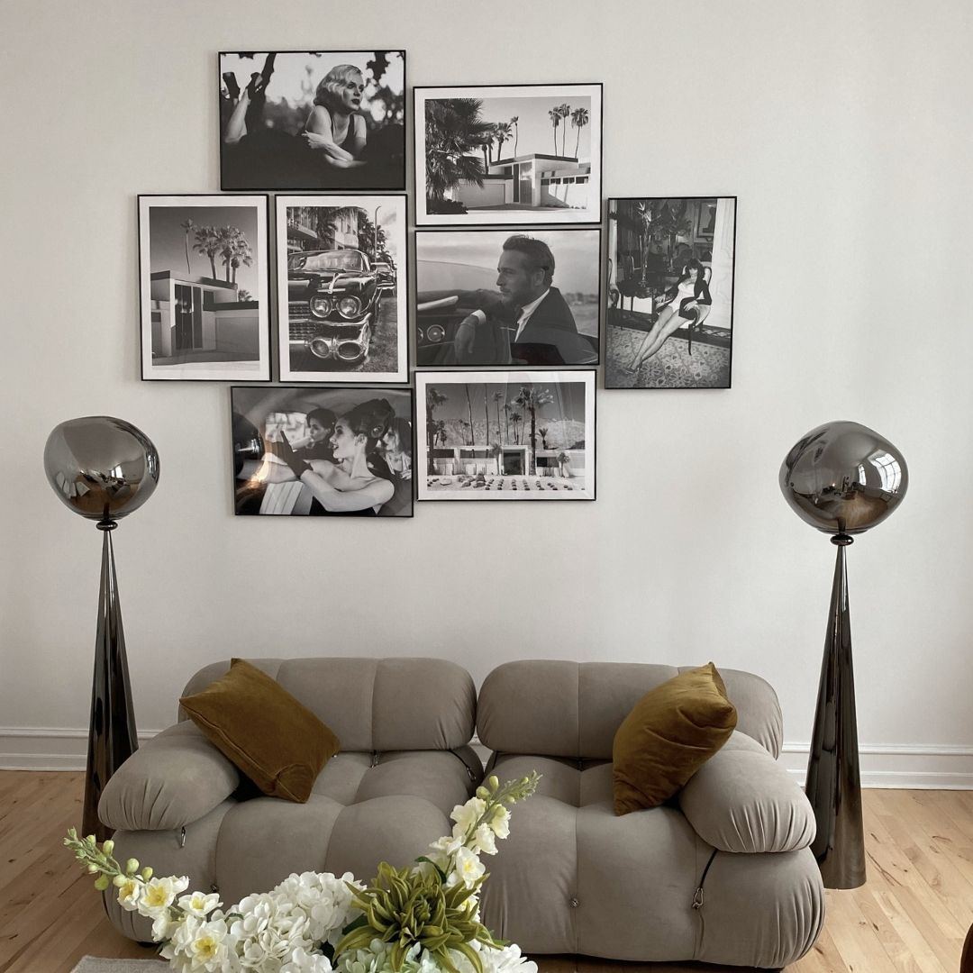 Signerede limited edition-fotografier af Helena Christensen indrammet i sort aluminiumsramme med akrylglas.