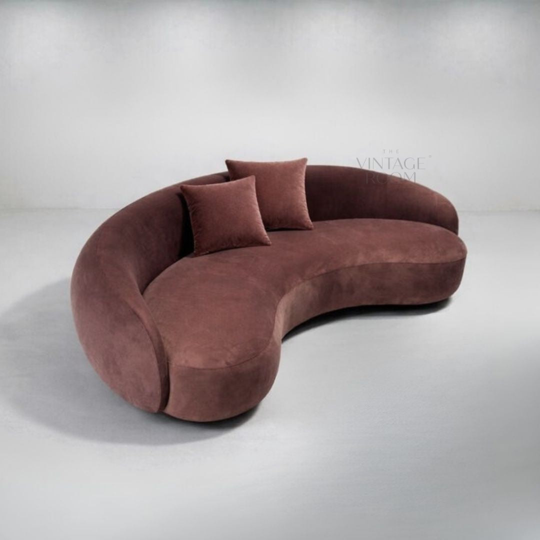 curved design sofa with modern and elegant shape