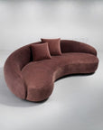 curved design sofa with modern and elegant shape